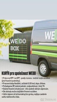 Kurýr pro společnost WEDO
