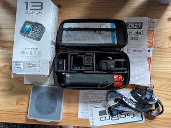 GoPro HERO13 Black + příslušenství, zánovní, pojištěné