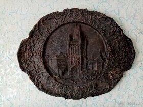 Staré odlitky hradů na zeď  tzv talíře