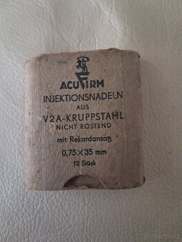 staré injekční jehly