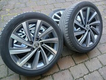 ALU kola,sada, originál Škoda PERSEUS,225/45 R18,5x112,TOP
