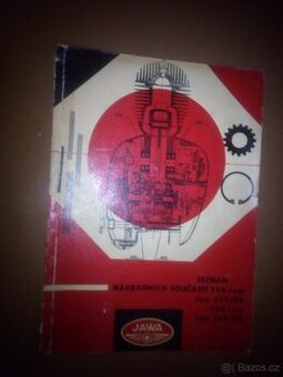 Jawa 250 typ 559/02,350 typ354/06-seznam náhradních součástí