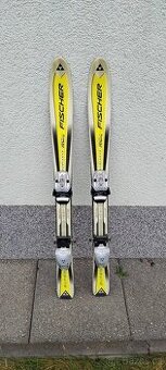 Dětské lyže zn. Fischer + lyžáky, délka lyží 110 cm