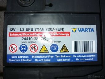 Autobaterie  12V/70Ah