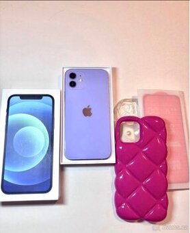 iPhone 12 64gb fialový, 88% baterie