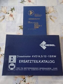 Nabízím návod a katalog dílů na motor IFA 4VD 14,5/12