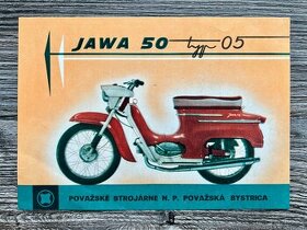 Dobový prospekt - Jawa 50 typ 05 " Pionýr "