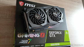 MSI GeForce GTX 1660 SUPER Gaming X - PERFEKTNÍ STAV