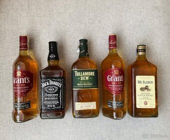 5 x whisky 0.7 litrů