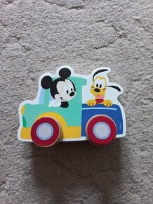 Mickey mouse dřevěné auticko