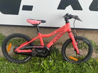 Dětské kolo Core Niper vel. 16 + stojan minimálně jeté