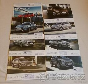 HYUNDAI - mix českých prospektů 8 kusů - 1