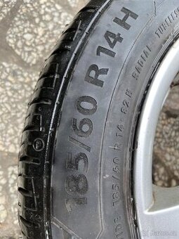 Alu disky s koly 185/60r14 sada