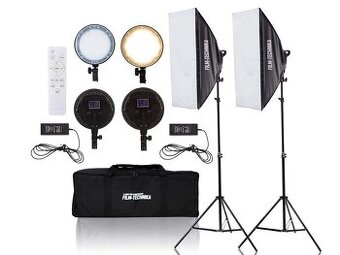 Studiový set - 2x softbox video světlo + 2x stativ (regulace