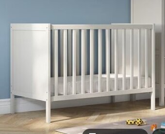 Dětská postýlka IKEA SUNDVIK (bílá) – Top stav