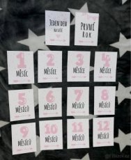 Milníkové kartičky - měsíce, nové