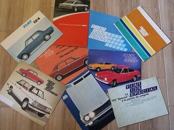 Prospekty Fiat, Alfa Romeo, Maserati 60.-70. léta.