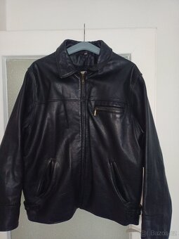 Kožená pánská bunda