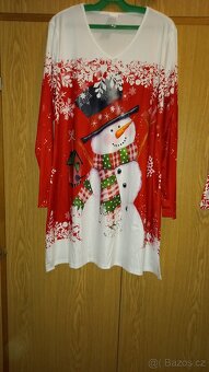 vánoční šaty vel L a XL