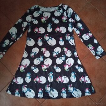 Dámské šaty s vánočním motivem vel.S / M