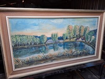 Starý obraz Čihák 103x58