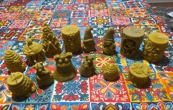 Ručně dělané svíčky z pravého včelího vosku