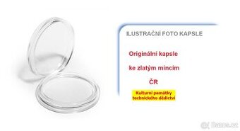 Originální kapsle na zlaté mince Kulturní památky