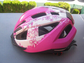 CYKLISTICKÁ HELMA zn. Crivit, růžovobílá, vel. 49-54 cm