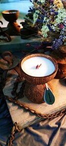 Sójová svíčka kokos přírodní