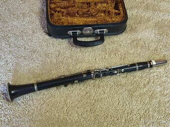 Starý dřevěný klarinet Kupko (cca 1930 - 1950)