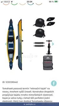 Kajak tomahawk Aquamarina 2 místný