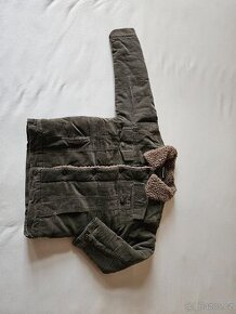 Manšestrová bunda s kožíškem vel. 116