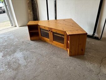 PRODÁM TV-STOLEK -ROHOVOU KOMODU A SERV.STOLEK