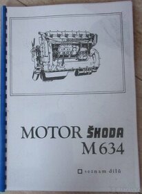 Motory LIAZ M 634 a M 637 - katalogy ND + dílenská příručka