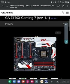 Gigabyte GA-Z170X - Gaming 7 rev. 1 - TOP