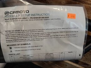 CFMOTO X625 zadní ochranný rám, VÝPRODEJ