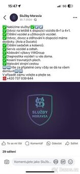 Odvoz dovoz čištění servis
