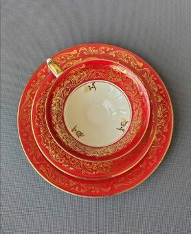 Krásná porcelánová čajová sada Alka Bavaria (1938-1958)