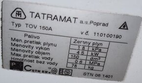 Bojler plyn.150 L (TATRAMAT TOV 150A)