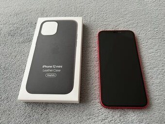 iPhone 12 mini 128GB 95% baterie, orig. kožené pouzdro