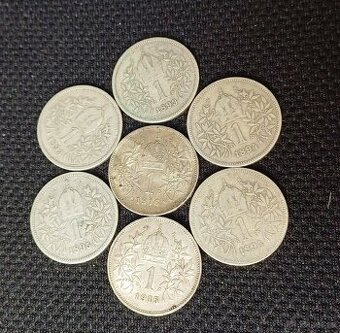 Konvolut 7 x 1 koruna FJI RU