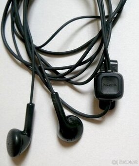 Sluchátka do uší špunty NOKIA s mikrofonem handsfree