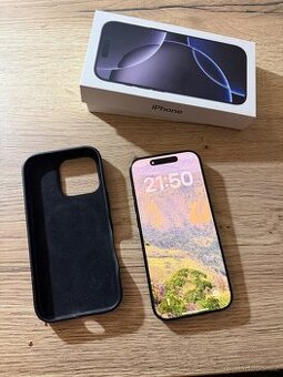 Apple iPhone 16PRO 128GB, šedá, vč. pouzdra, skla, rok starý