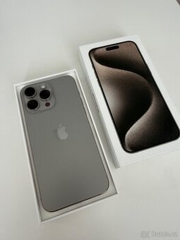 iPhone 15 Pro Max 256gb ZÁRUKA Přírodní Titan