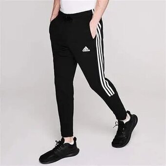 ADIDAS SPORTOVNÍ PÁNSKÉ BAVLNĚNÉ SLIM TEPLÁKY S(S-M)