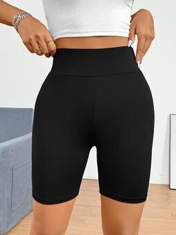 Dámské legíny s vysokým pasem a úzkým střihem , jednobarevné