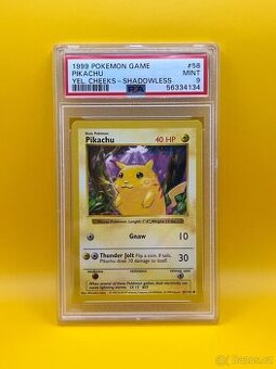Pokémon Starters Shadowless Base Set [PSA 9]