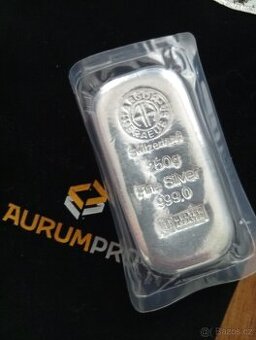 Stříbrný slitek 250 g Argor-Heraeus (999)