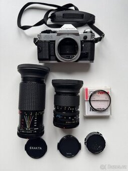 Canon AE-1 Program + dva objektívy