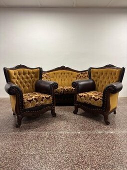 SEDAČKA V TURECKOM ŠTÝLE 3+1+1,ZĽACNENÁ